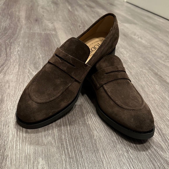 Tod\'s Brown Suede Penny Loafers (Brand New) main image 6